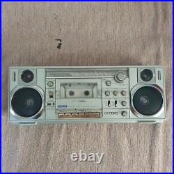 Vintage rare SANYO M 7900K mini and slim boombox sold as is for parts or repair