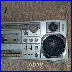 Vintage rare SANYO M 7900K mini and slim boombox sold as is for parts or repair