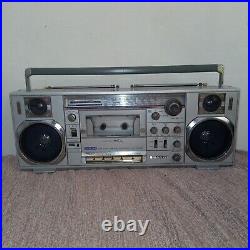 Vintage rare SANYO M 7900K mini and slim boombox sold as is for parts or repair