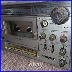 Vintage rare SANYO M 7900K mini and slim boombox sold as is for parts or repair