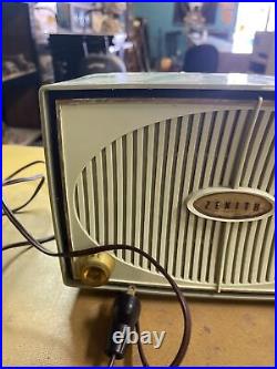 Vintage zenith 1950s mid century radio for parts did not power on