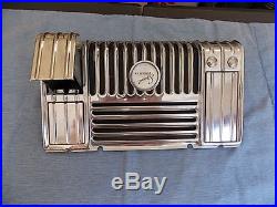 Vtg 1946-48 Plymouth Special Deluxe Chrome Radio Dash Grill