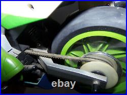 Vtg 1989 Kawasaki Ninja ZX7 Radio Controlled Motorcycle Green Corp PARTS REPAIR