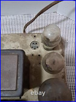 Vtg ATWATER KENT Type L Chassis Radio For Parts Or Repair Some Breakage & Dirty