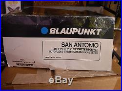 Vtg Blaupunkt Radio San Antonio Fm Am Casette New In Box Pull Out Code 1989