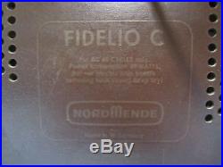 Vtg German Nordmende Fidelio C Stereo Tube Radio Wood Cabinet Parts Repair