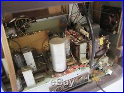 Vtg German Nordmende Fidelio C Stereo Tube Radio Wood Cabinet Parts Repair