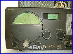 Vtg Hallicrafters S-40A short wave tube ham radio receiver collectible parts
