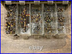 Vtg Lot Tube Radio repair man Parts Electronic Capacitors resistors PLEASE READ