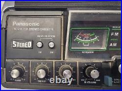 Vtg Panasonic RS-466AS Cassette Radio Boombox 1970's FM WORKS PARTS/REPAIR As Is