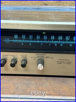 Vtg Pioneer Model TX-1000 AM/FM Stereo Tuner Does Power On Parts Repairs