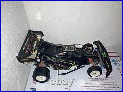 Vtg Radio Shack Black Wolf Racing Buggy RC Car For Parts Or Repairs Untested