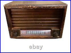 Vtg Rare 1947 Coronado Wood Tune Radio 43-8330, As Is Parts Only, Does Not Work