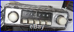 Vtg Sapphire I VW Radio Upgraded with FM and Aux Looks & Works GR8 Video 6 volt