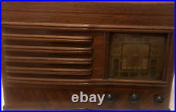WOODEN ANTIQUE VINTAGE TUBE RADIO Parts Repairs Not Working