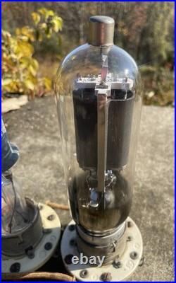 WWII GE Vacuum Tube Pair SC 593 & 593 Military Radar Radio Parts Rare Vintage