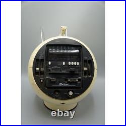 Weltron 2004 Space Ball Radio Cassette Player Recorder White Vintage For Parts