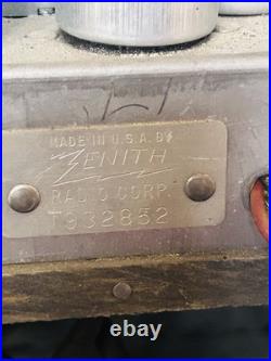 Zenith 6G001Y Long Distance WaveMagnet Portable Tube Radio Parts/Repair