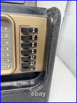 Zenith Trans Oceanic H500 Portable Tube Radio Shortwave AM/FM For Parts Untested