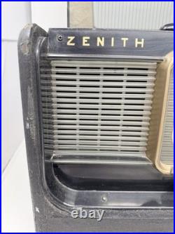 Zenith Trans Oceanic H500 Portable Tube Radio Shortwave AM/FM For Parts Untested