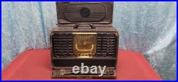 Zenith Trans-oceanic Portable Tube Radio 8c40tz1 Needs Repair Or For Parts