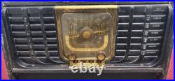 Zenith Trans-oceanic Portable Tube Radio 8c40tz1 Needs Repair Or For Parts