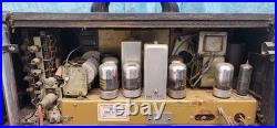 Zenith Trans-oceanic Portable Tube Radio 8c40tz1 Needs Repair Or For Parts