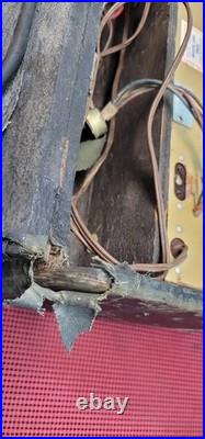 Zenith Trans-oceanic Portable Tube Radio 8c40tz1 Needs Repair Or For Parts